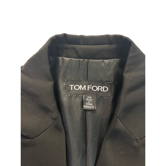 Tom Ford Designer Womens Black Blazer Jacket Size  8 10R - Picture 5 of 5